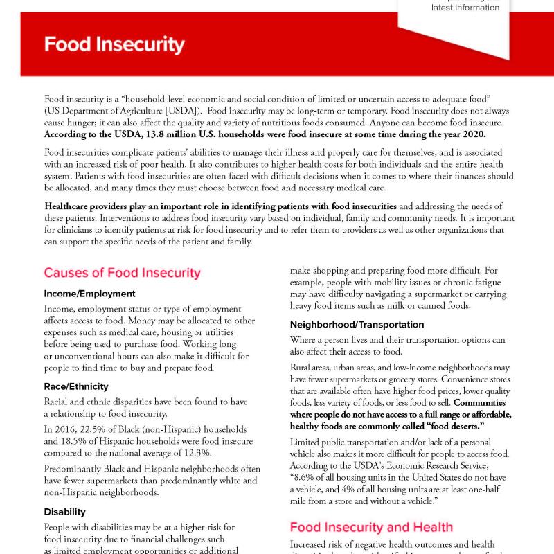 Food Insecurity