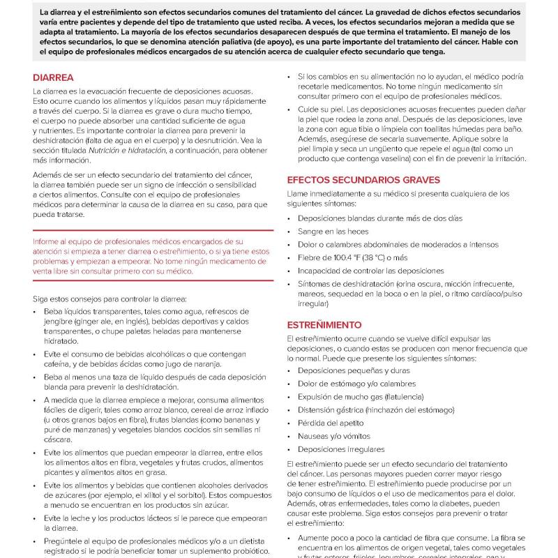 Manejo de los efectos secundarios: cómo controlar la diarrea y el estreñimiento