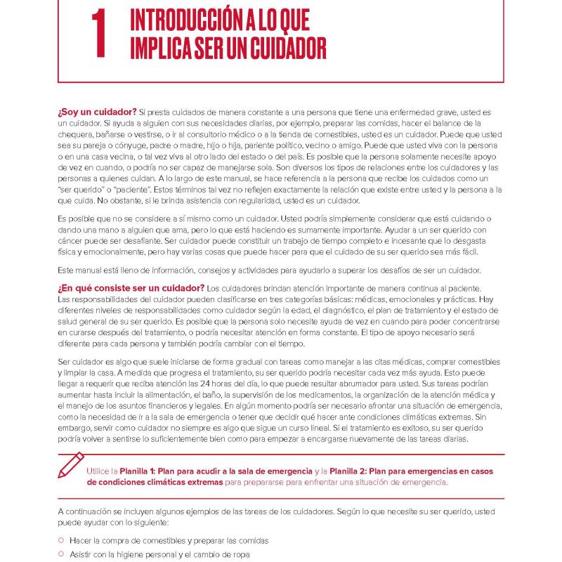 Capítulo 1: Introducción a lo que implica ser un cuidador