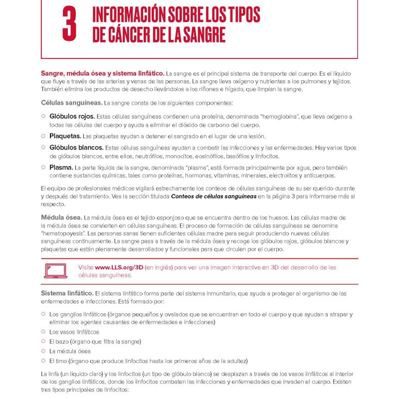 Capítulo 3: Información sobre los tipos de cáncer de la sangre