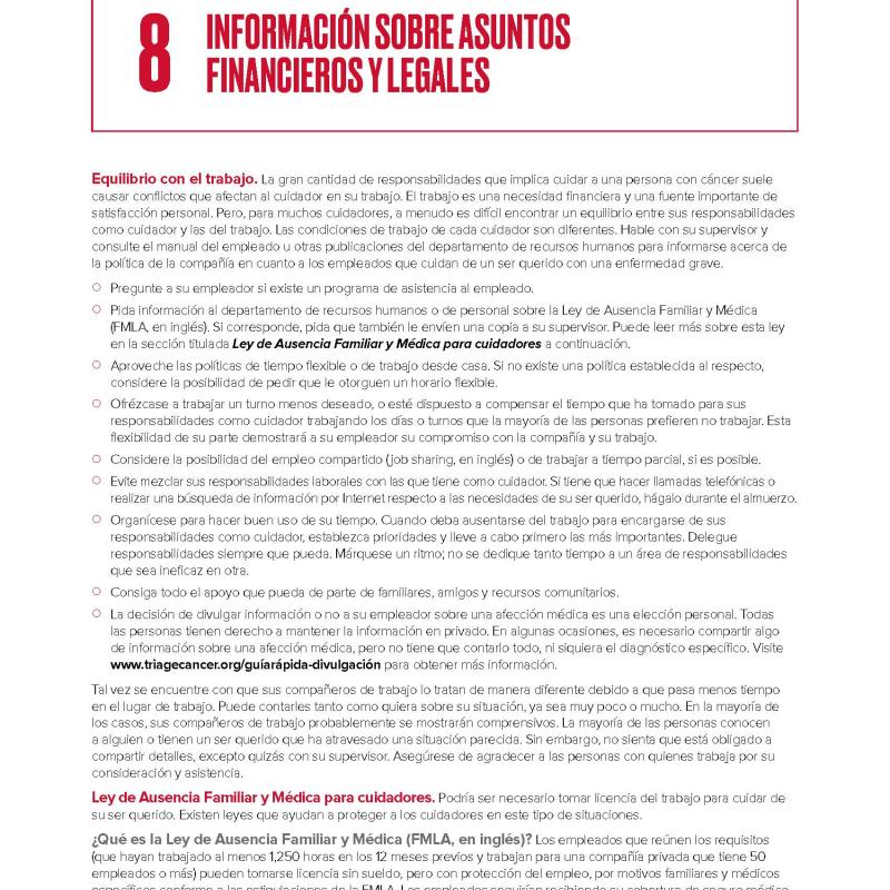 Capítulo 8: Informacion sobre asuntos financieros y legales