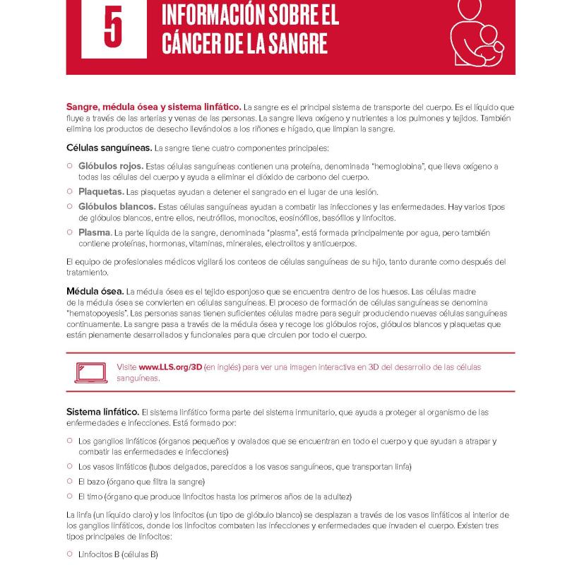 Capítulo 5: Información sobre el cáncer de la sangre
