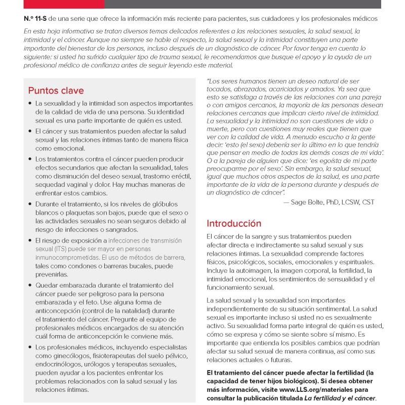 Salud sexual e intimidad