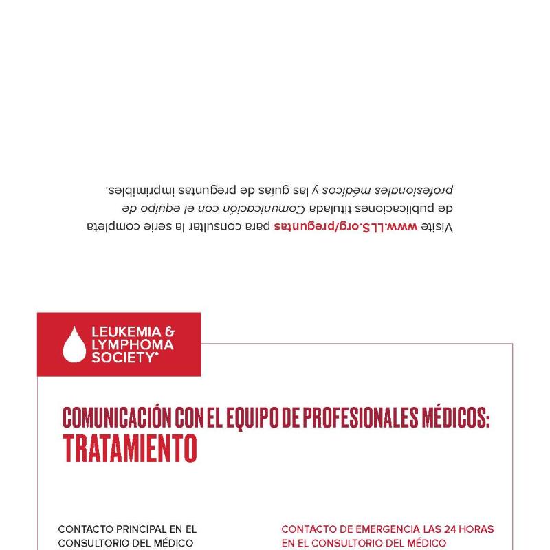 Comunicación con el equipo de profesionales médicos: tratamiento card