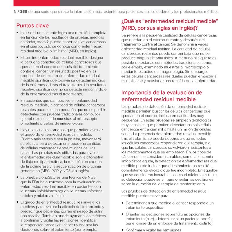 Enfermedad residual medible