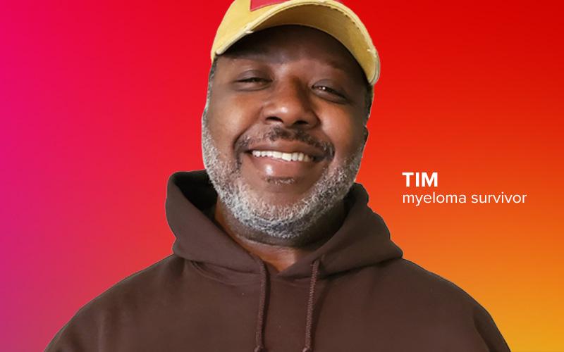 images of Tim, myeloma survivor