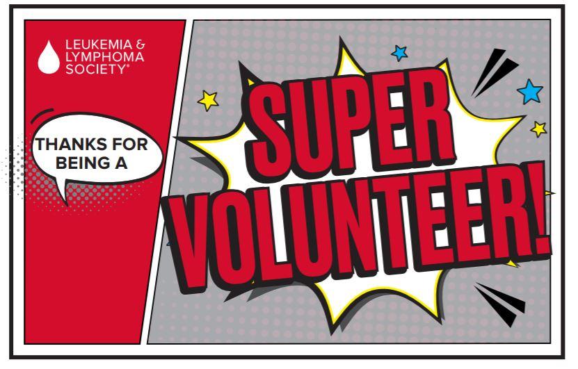 We thank our super volunteers 