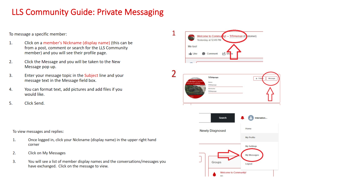 LLS EC Community Guide Private Messaging