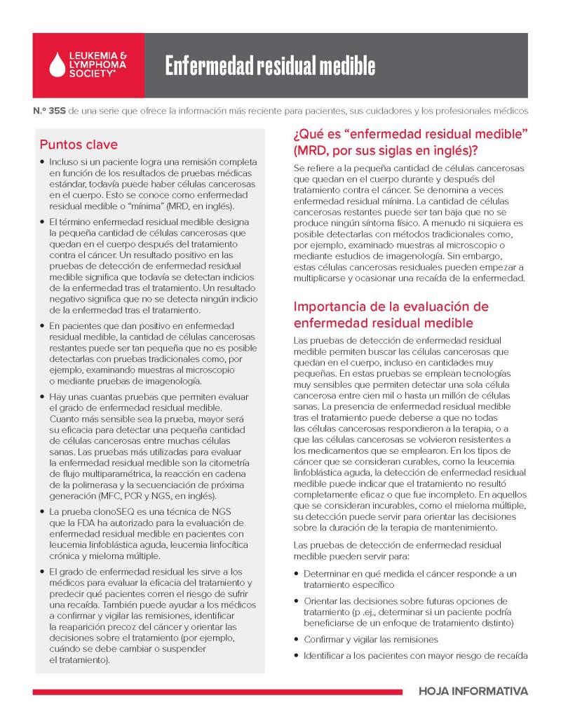 Enfermedad residual medible