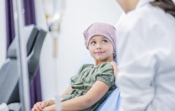 Smiling Girl with Cancer