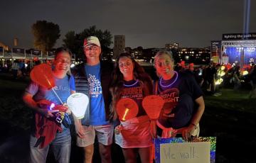 LLS volunteer Light The Night